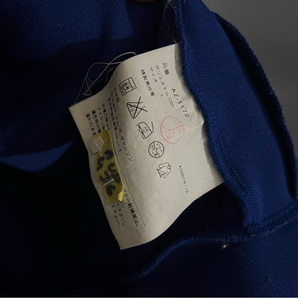 Comme Des Garçons CDG Play Blue Mens Zip Up Hoodie Size Large - Picture 11 of 12